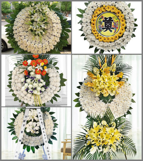 山东青岛即墨市龙泉街道满贡二村花圈速递